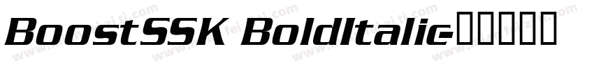 BoostSSK BoldItalic字体转换